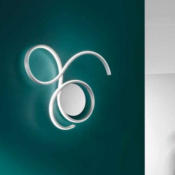 Ondaluce - LED Stmievateľné nástenné svietidlo TWIST LED/57W/230V biela