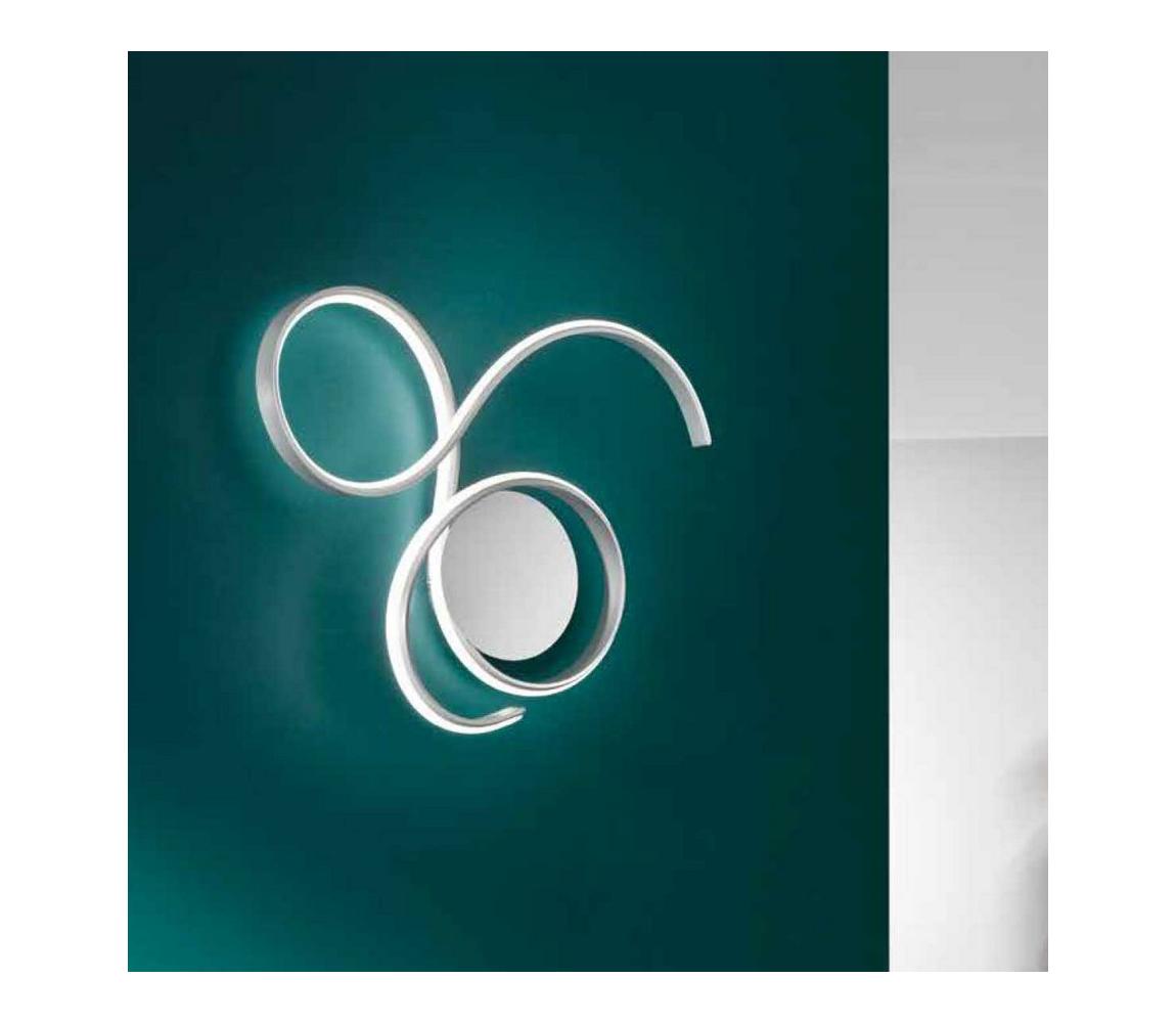 Ondaluce - LED Stmievateľné nástenné svietidlo TWIST LED/57W/230V biela PL.TWIST/B.CO-GR