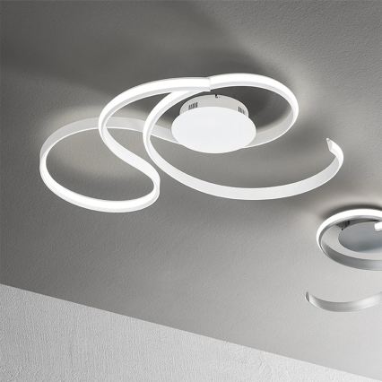 Ondaluce - LED Stmievateľné nástenné svietidlo TWIST LED/57W/230V biela