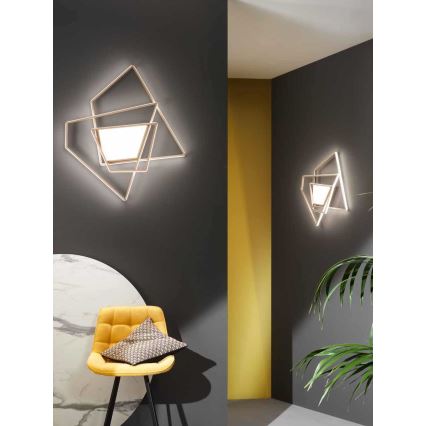 Ondaluce - LED stmievateľné stropné svietidlo GALAXY LED/90W/230V 71x84 cm zlaté