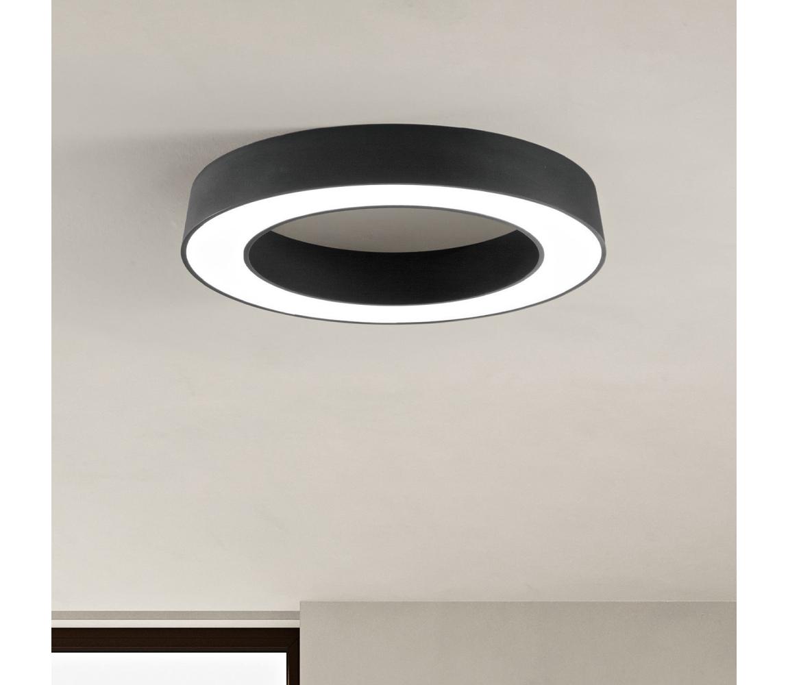 Ondaluce - LED stmievateľné stropné svietidlo GLOBUS LED/80W/230V pr. 100 cm čierna OTPL0007N