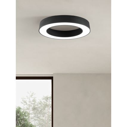 Ondaluce - stmievateľné LED stropné svietidlo GLOBUS LED/80W/230V 3000/4000K priemer 100 cm čierne