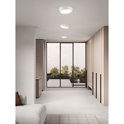 Ondaluce - stmievateľné LED stropné svietidlo HALF LED/25W/230V 3000/4000K pr. 38,5 cm biela