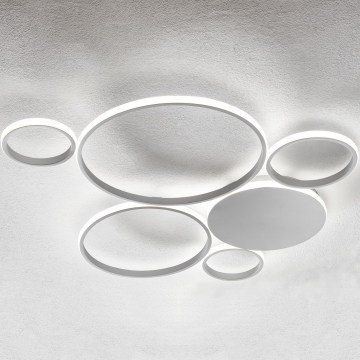 Ondaluce - LED stmievateľné stropné svietidlo POIS LED/68W/230V strieborné