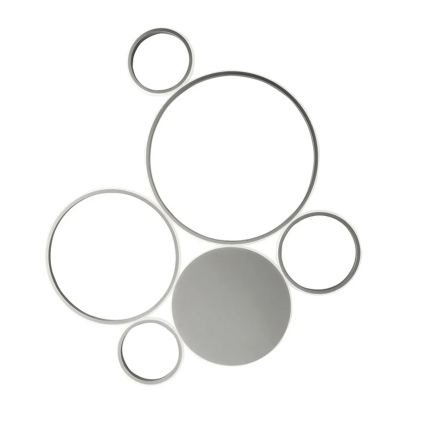 Ondaluce - LED stmievateľné stropné svietidlo POIS LED/68W/230V strieborné