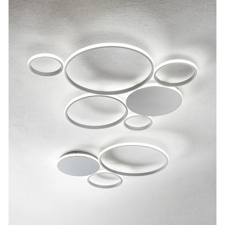 Ondaluce - LED stmievateľné stropné svietidlo POIS LED/68W/230V strieborné