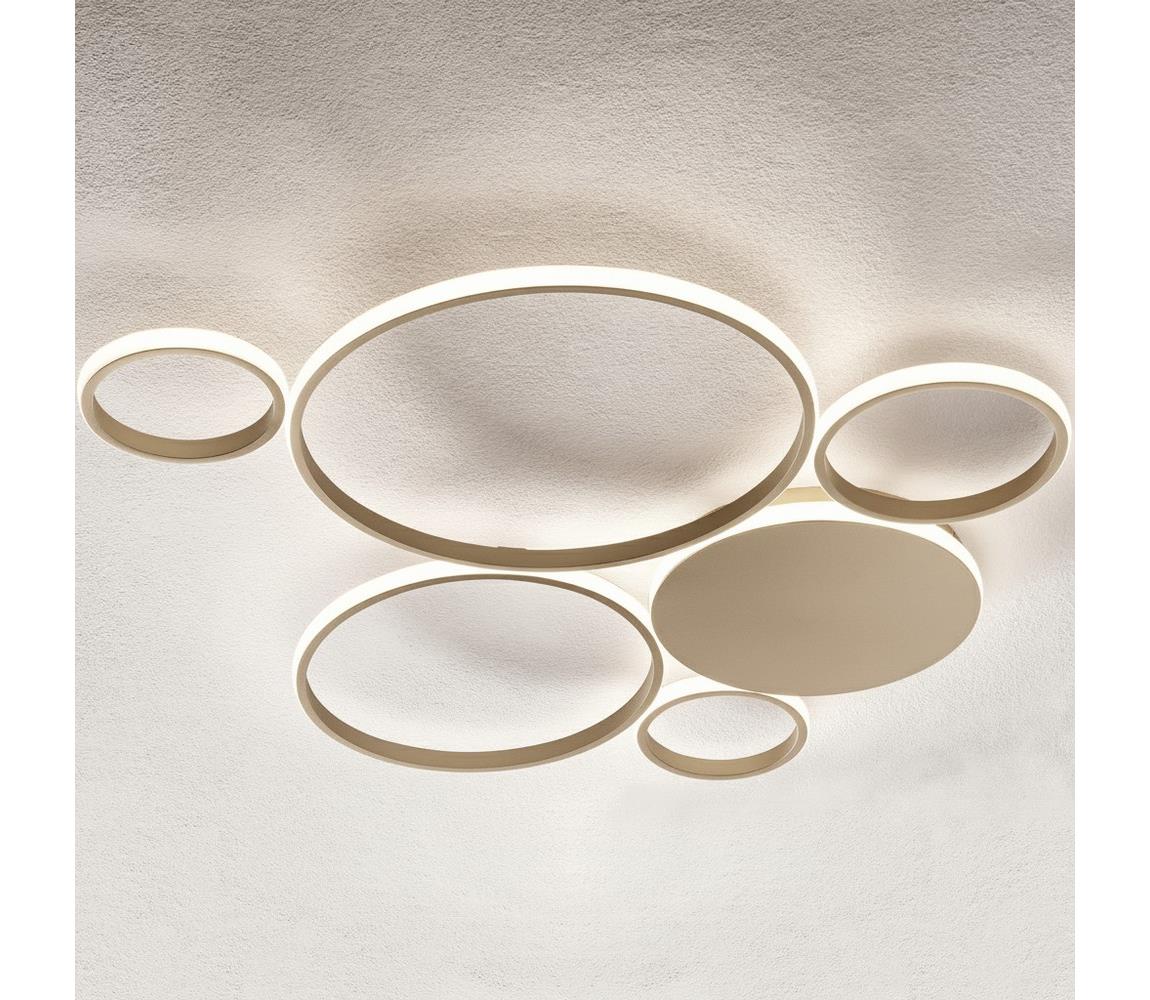 Ondaluce - LED Stmievateľné stropné svietidlo POIS LED/68W/230V zlatá PL.POIS/ORO4000GR