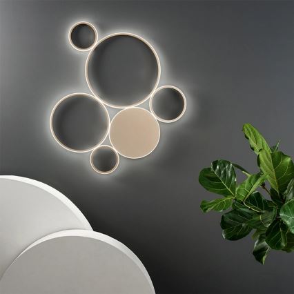 Ondaluce - LED Stmievateľné stropné svietidlo POIS LED/68W/230V zlatá