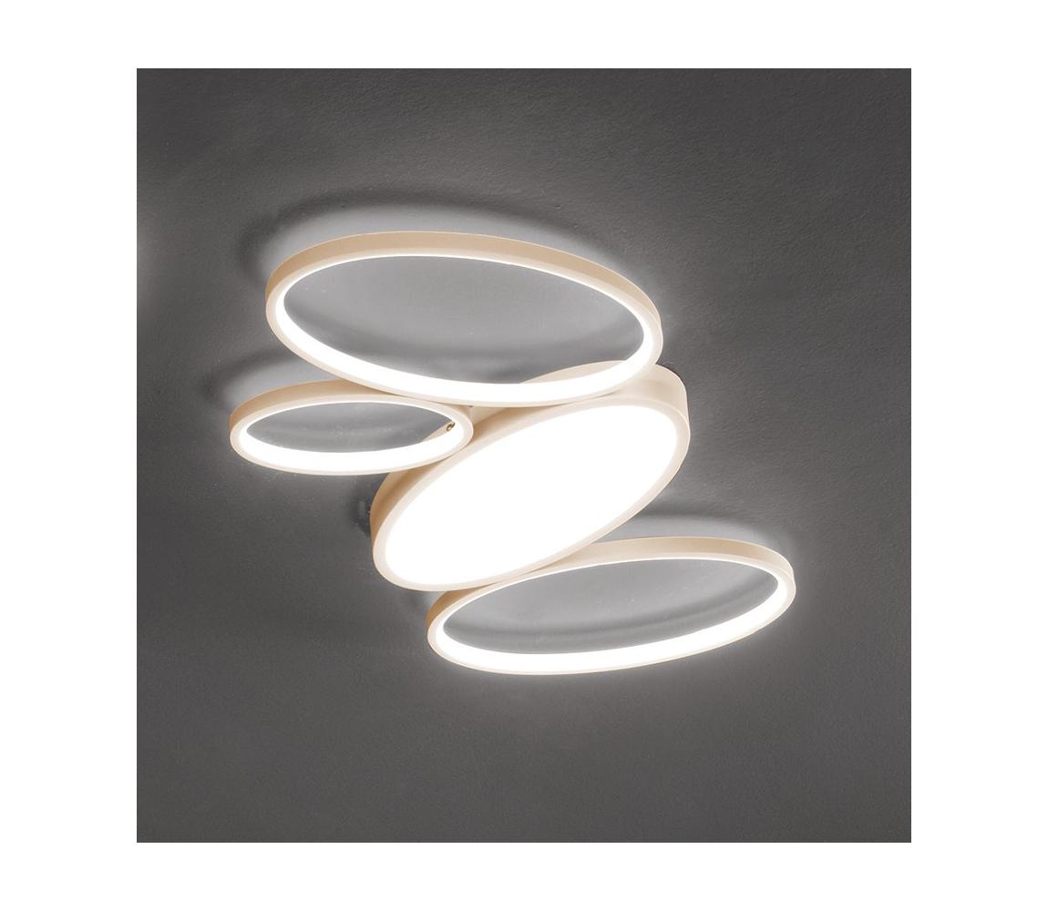 Ondaluce - LED stmievateľné stropné svietidlo RICE LED/34W/230V 45x80 cm zlaté PL.RICE/GR-ORO