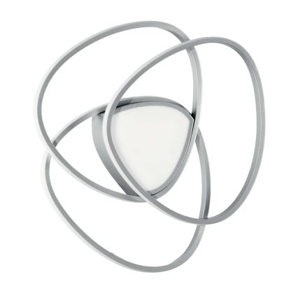 Ondaluce - LED stmievateľné stropné svietidlo ROSE LED/60W/230V 50x54 cm strieborné
