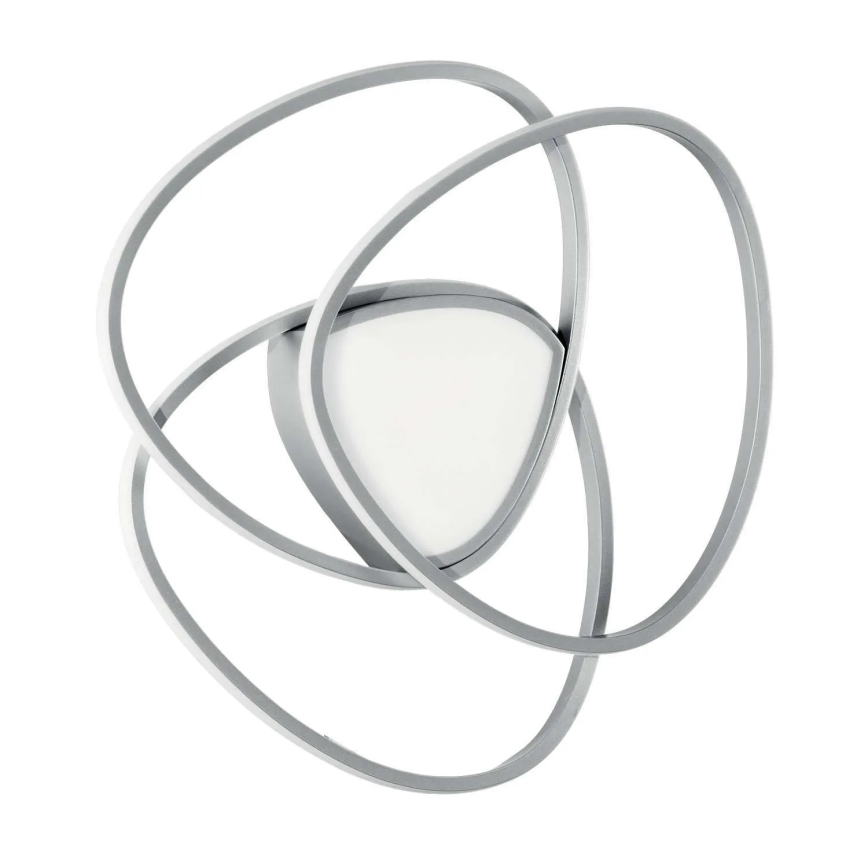 Ondaluce - LED stmievateľné stropné svietidlo ROSE LED/60W/230V 50x54 cm strieborné