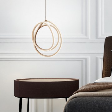 Ondaluce - LED Stmievateľný luster na lane GOLDEN LED/28W/230V zlatý