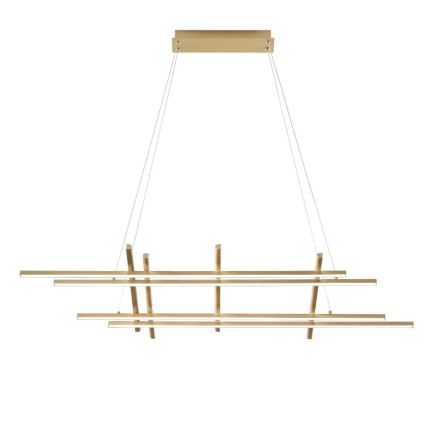 Ondaluce - LED Stmievateľný luster na lane MOVIDA LED/114W/230V zlatý