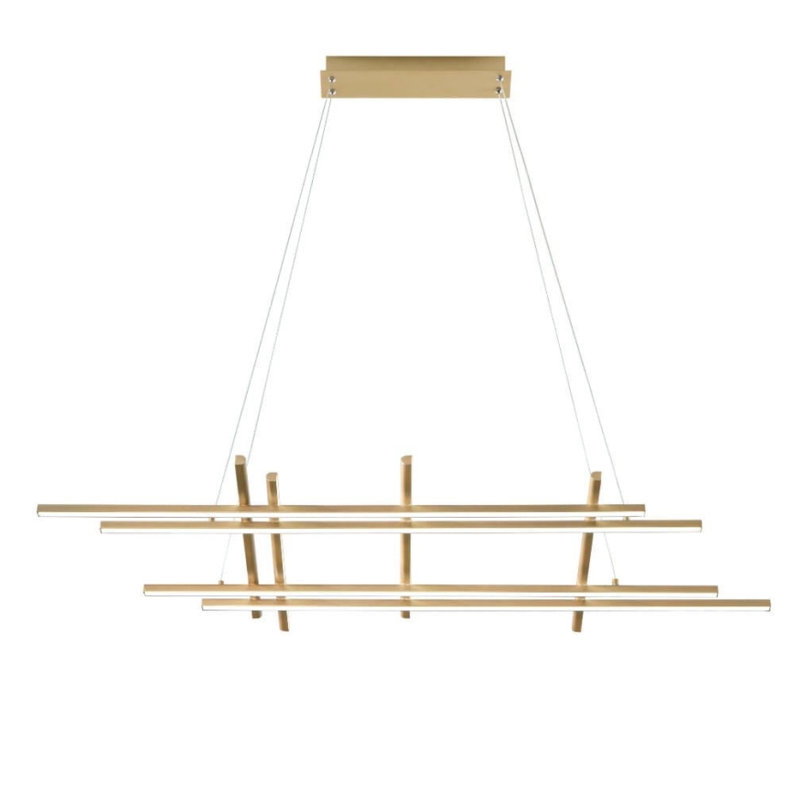 Ondaluce - LED Stmievateľný luster na lane MOVIDA LED/114W/230V zlatý