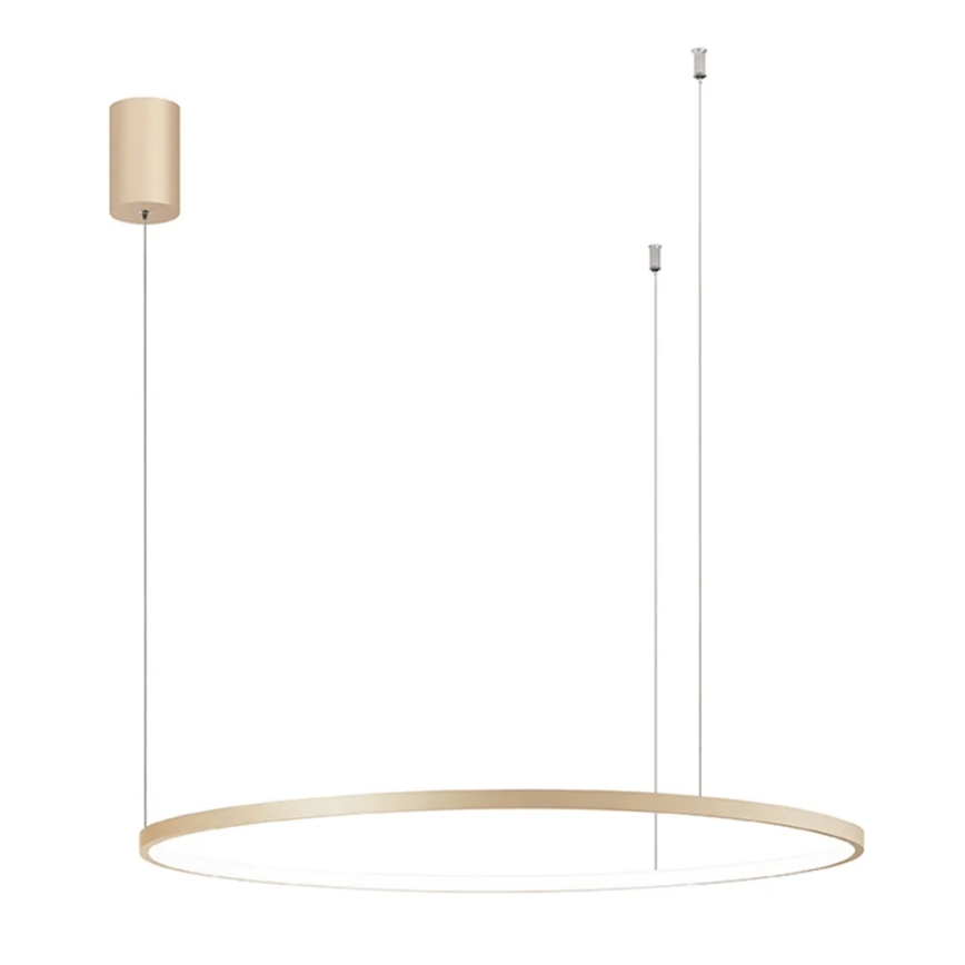 Ondaluce - LED stmievateľný luster na lane SOEL LED/38W/230V pr. 80 cm zlatý
