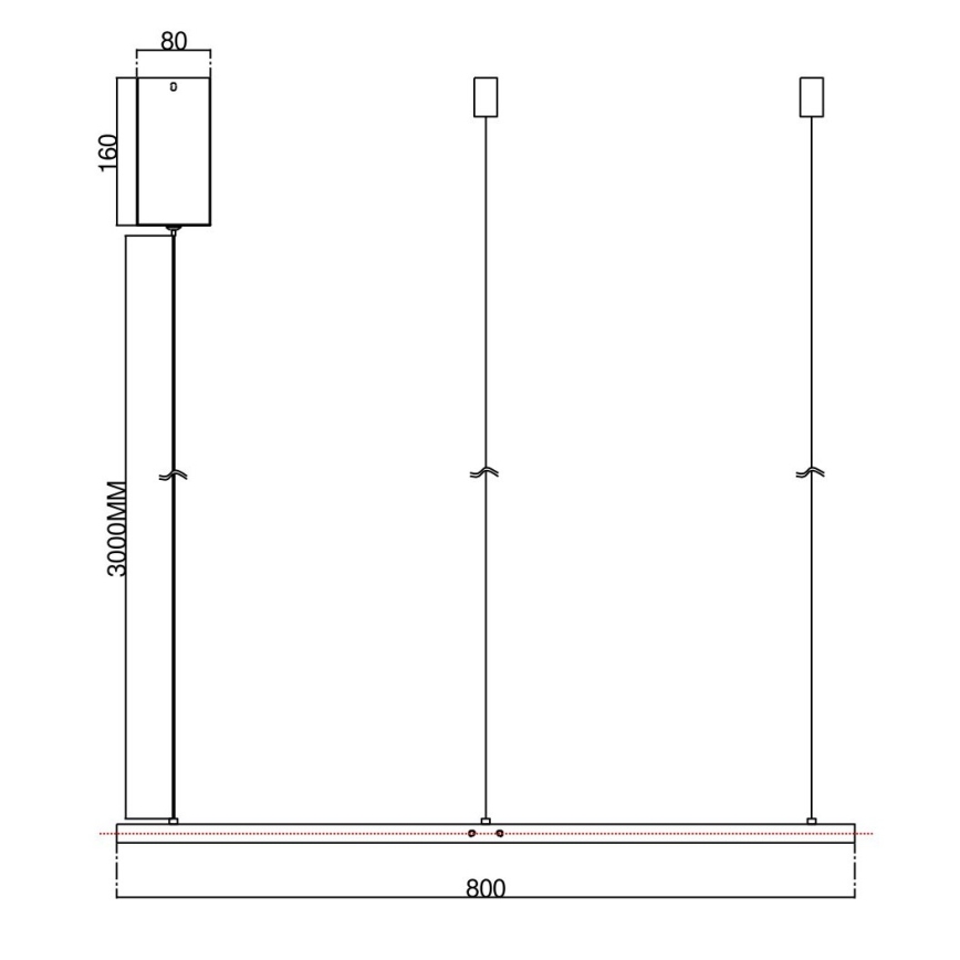 Ondaluce - LED stmievateľný luster na lane SOEL LED/38W/230V pr. 80 cm zlatý