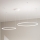 Ondaluce - LED stmievateľný luster na lanku SOEL LED/28W/230V + LED/38W 3000/4000K pr. 80/60 cm biela