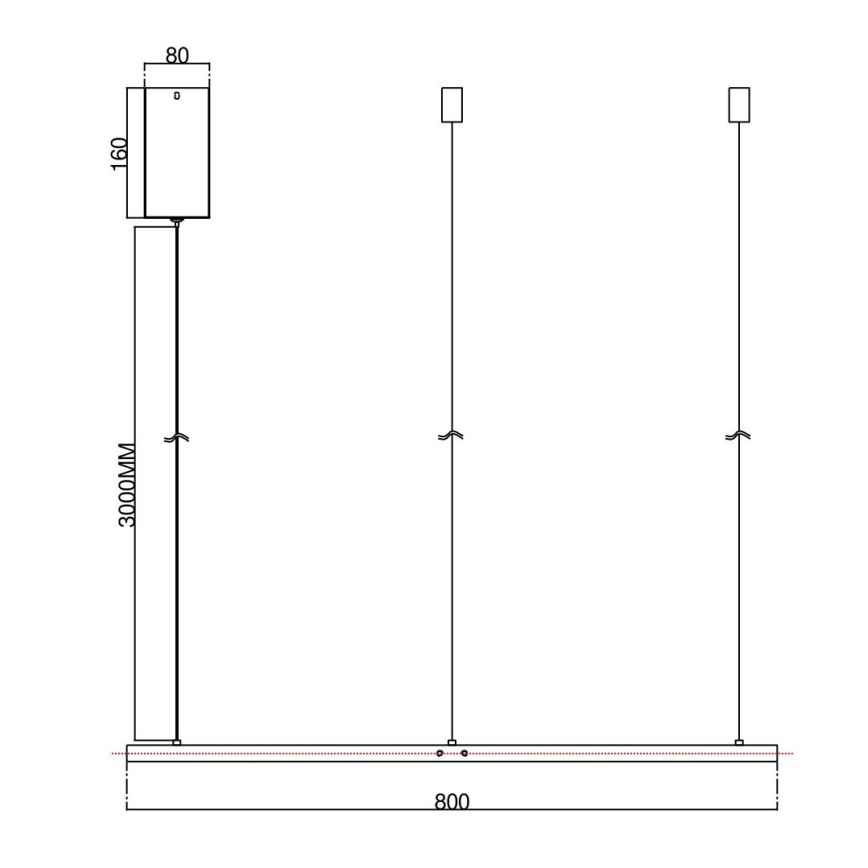 Ondaluce - LED stmievateľný luster na lanku SOEL LED/38W/230V 3000/4000K priem. 80 cm biela
