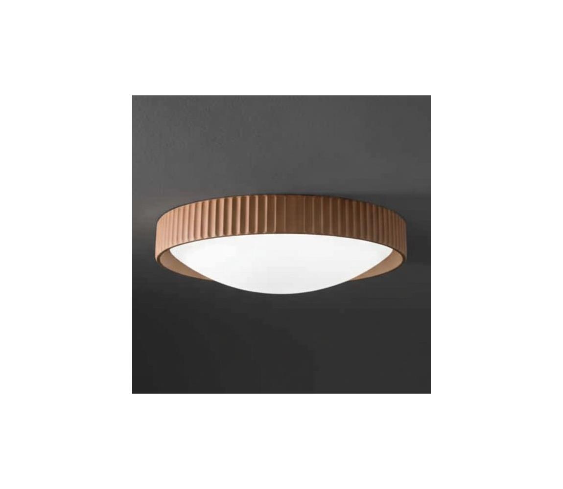Ondaluce - LED stropné svietidlo CONCRETE LED/20W/230V pr. 41 cm betón/hnedá PL.CONCRETE/RUGGIN