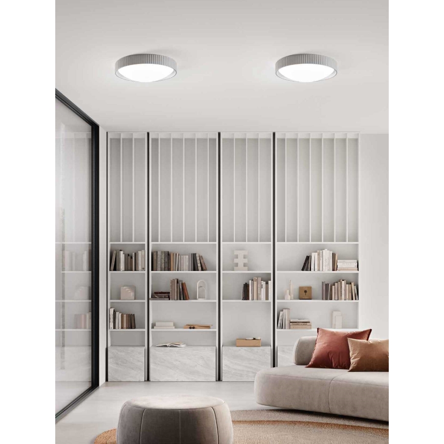 Ondaluce - LED stropné svietidlo CONCRETE LED/20W/230V pr. 41 cm betón/sivá
