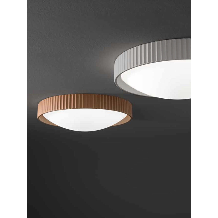 Ondaluce - LED stropné svietidlo CONCRETE LED/20W/230V pr. 41 cm betón/sivá