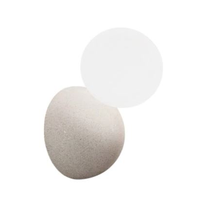 Ondaluce - Nástenné svietidlo ROCK 1xG9/7W/230V betón/biela