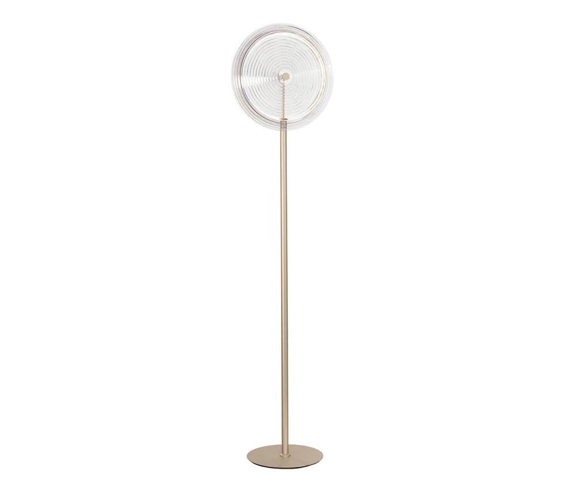 Ondaluce - stmievateľná stojaca lampa JOKEY LED/15W/230V, 170 cm, zlatá/priehľadná PT.JOKEY/TRASP