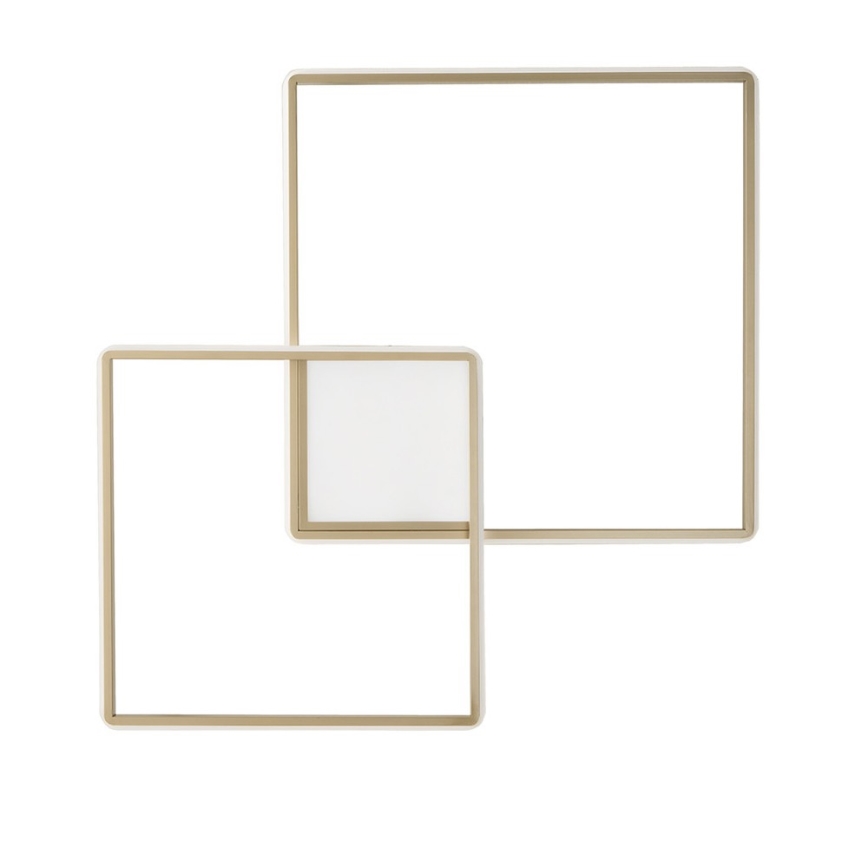 Ondaluce - stmievateľné LED stropné svietidlo DOWEL LED/46W/230V 55x55 cm zlaté