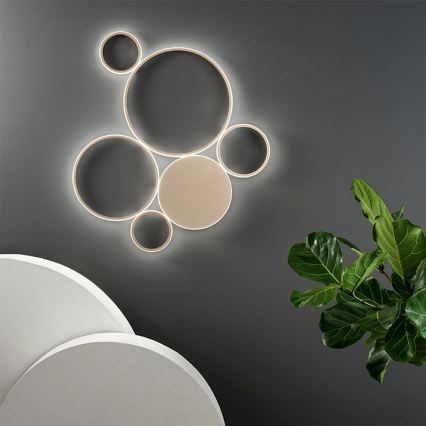 Ondaluce - stmievateľné LED stropné svietidlo POIS LED/68W/230V zlaté