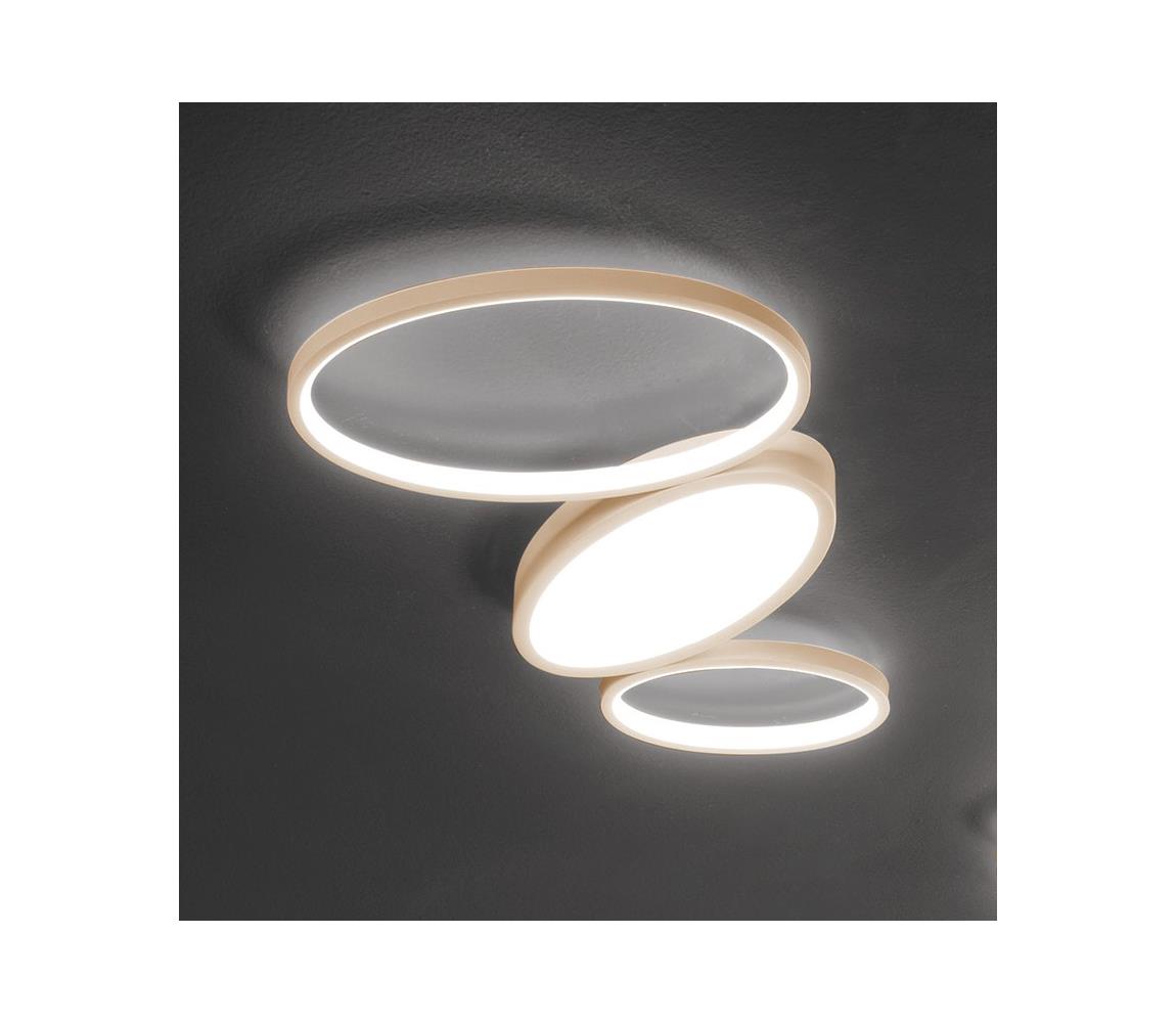 Ondaluce - stmievateľné LED stropné svietidlo RICE LED/25W/230V 38x63 cm zlaté PL.RICE/PC-ORO