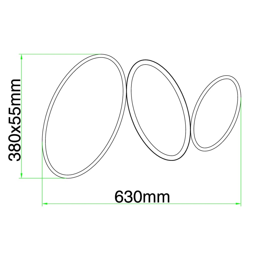 Ondaluce - stmievateľné LED stropné svietidlo RICE LED/25W/230V 38x63 cm zlaté