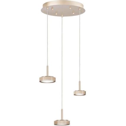 Ondaluce - stmievateľný LED luster na lanku NINA LED/24W/230V pr. 35 cm zlatý