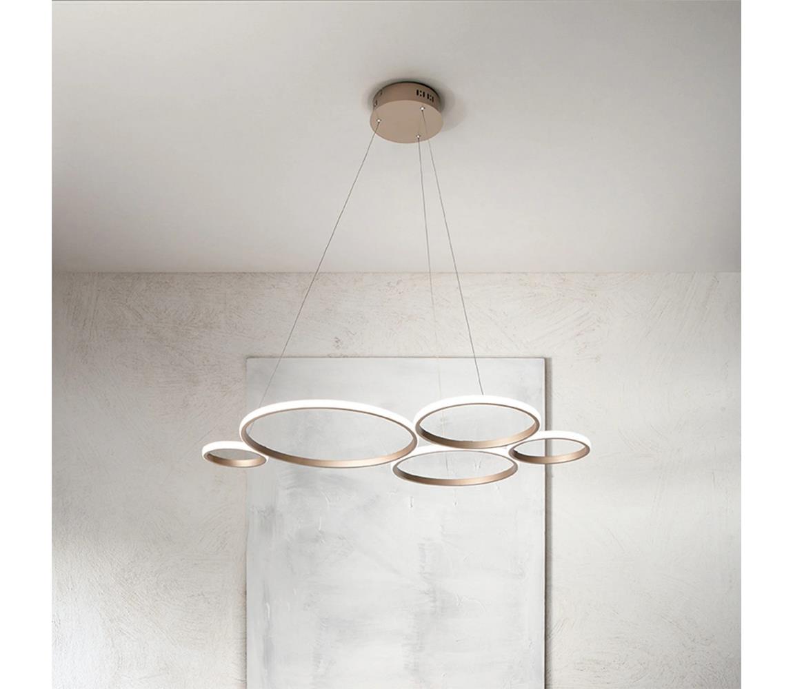 Ondaluce - stmievateľný LED luster na lanku POIS LED/60W/230V zlatý SO.POIS/ORO