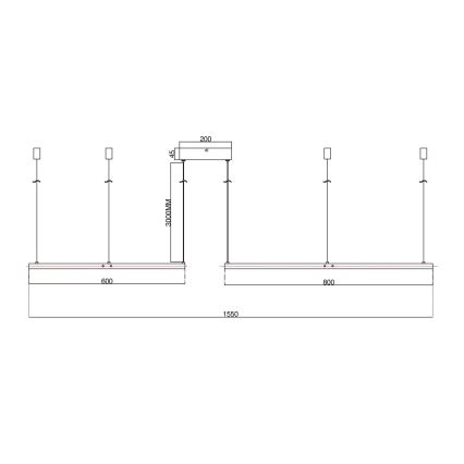 Ondaluce - LED Stmievateľný luster na lane SOEL LED/28W/230V + LED/38W + LED/47W priemer 100/80/60 cm biela