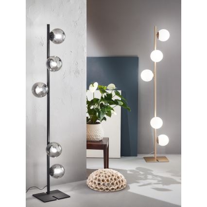 Ondaluce - Stojacia lampa MONILE 5xE14/10W/230V 170 cm zlatá/biela