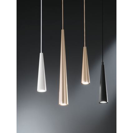 Ondaluce - Závesné svietidlo s lankom NOA 1xGU10/20W/230V priemer 5,5 cm zlaté