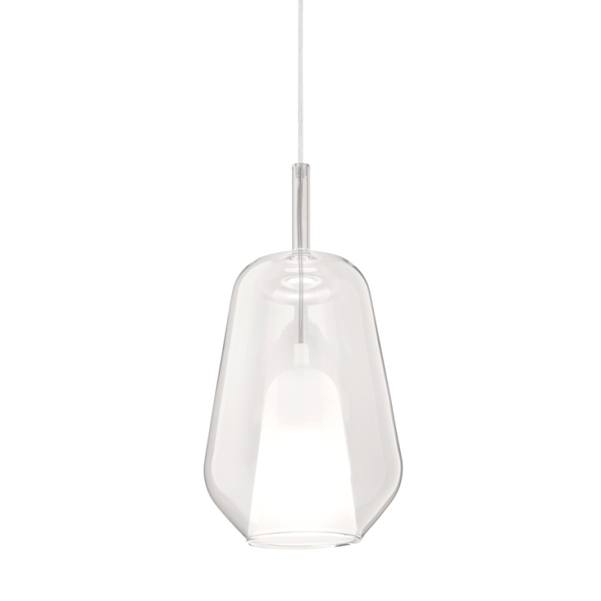 Ondaluce - Závesný luster na lanku THELMA 1xE27/15W/230V pr. 19 cm zlatá/číra