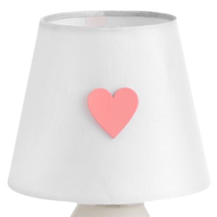 ONLI - Detská lampička TITTA 1xE14/6W/230V 20 cm biela