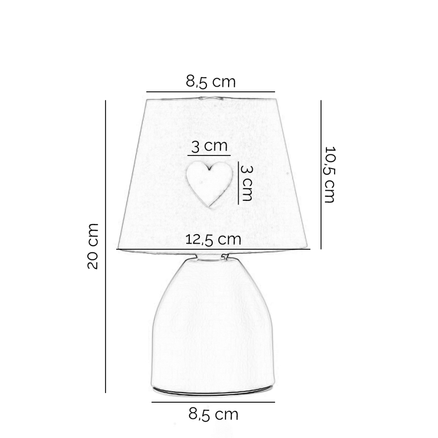 ONLI - Detská lampička TITTA 1xE14/6W/230V biela