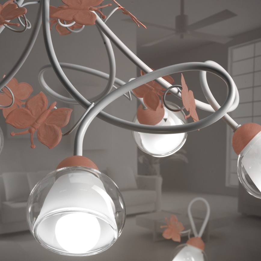 ONLI - Detský luster BUTTERFLY 5xE14/6W/230V