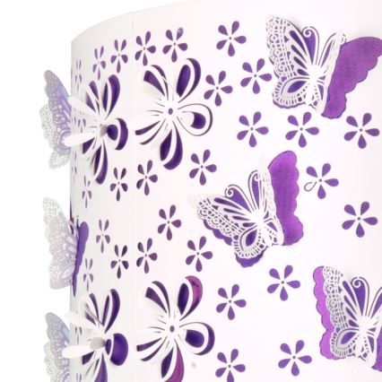 ONLI - Detský luster TITILLA 1xE27/22W/230V fialová/biela