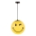 ONLI - Detský závesný luster na lanku SMILEY 1xE27/15W/230V žltá