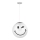 ONLI - Detský závesný luster SMILEY na lanku 1xE27/15W/230V biela