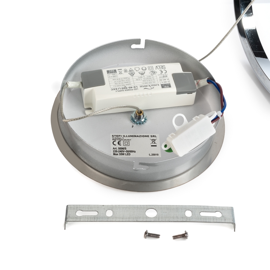 ONLI - LED Luster na lanku LOOP LED/40W/230V 4000K lesklý chróm