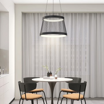 ONLI - LED Luster na lanku MATE LED/40W/230V 4000K čierna