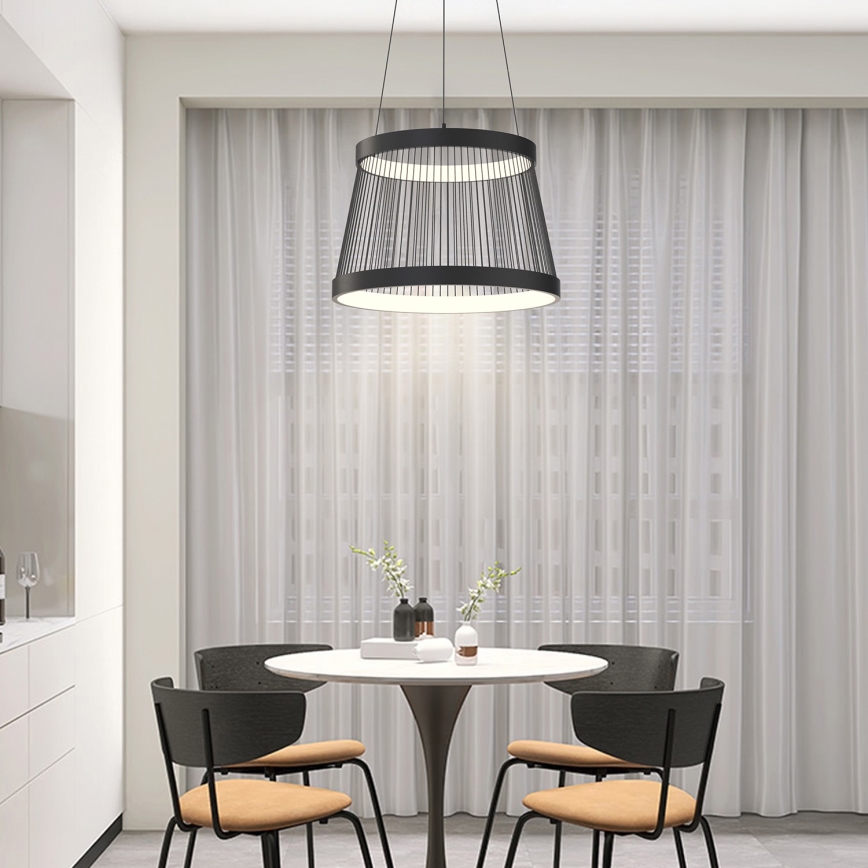 ONLI - LED Luster na lanku MATE LED/40W/230V 4000K čierna