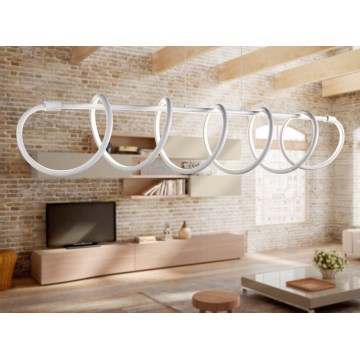 ONLI - LED Luster na lanku SPIRALE LED/72W/230V 3000K biela