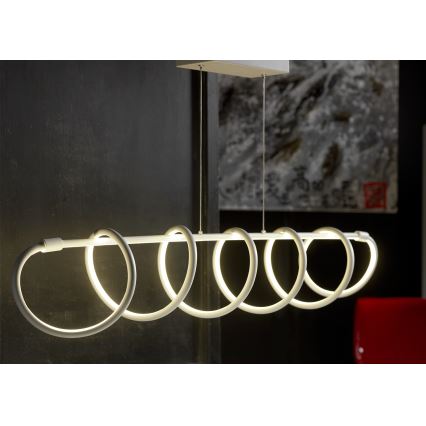 ONLI - LED Luster na lanku SPIRALE LED/72W/230V 3000K biela