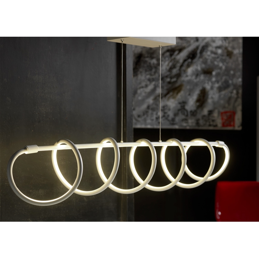 ONLI - LED Luster na lanku SPIRALE LED/72W/230V 3000K biela