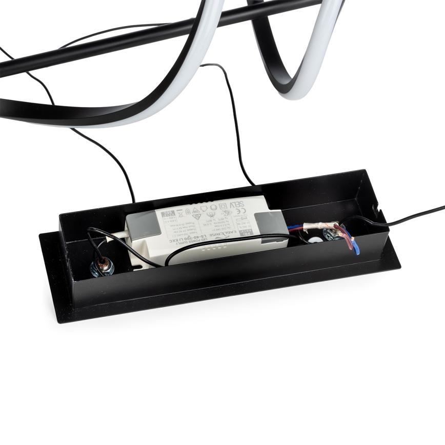 ONLI - LED Luster na lanku TWIST LED/30W/230V 4000K čierna